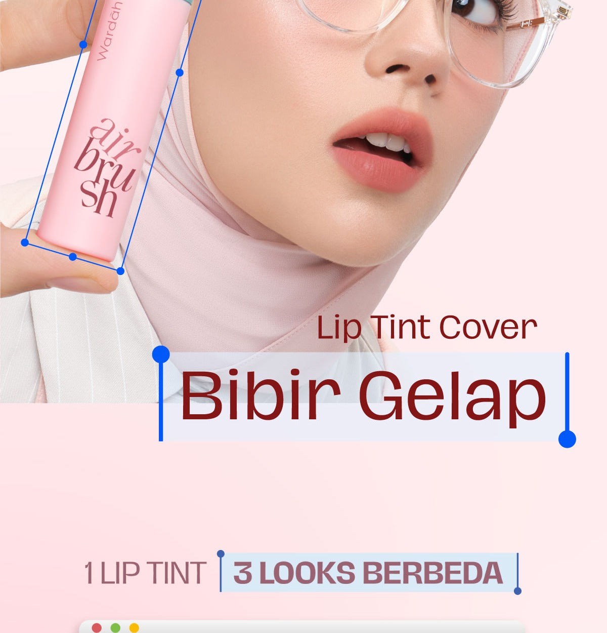NEW! Wardah Airbrush Lip Tint - Soft-Blur Finish-Longlasting-Lightweight-Hydrates -Tahan Lama 24 Jam - Lip Stain - Lipgloss - Liptint - Lipstik - Lipcream - Lip Matte - Makeup