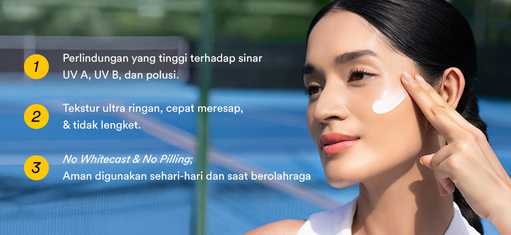 Whitelab Sunscreen Spray SPF 50 PA+++- Ultralight - Sunblock Ringan Anti Komedo Jerawat Pelindung Sinar Matahari UV A UV B Blue Light dengan Niacinamide, Tidak Lengket, Whitecast & Pilling [BPOM]