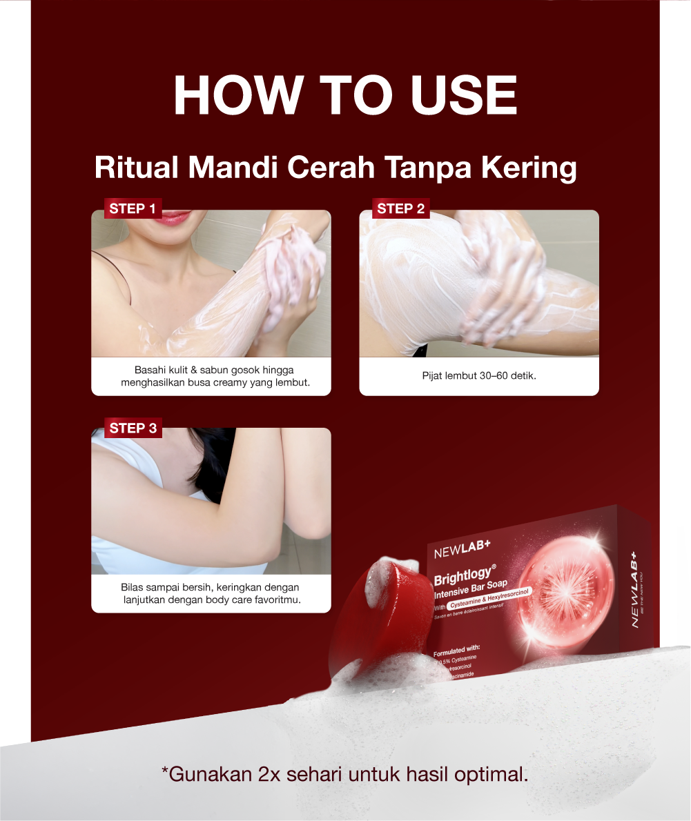 [PAKET HEMAT] NEWLAB Brightlogy Intensive Ultimate Soap Bar - Sabun Badan Memutihkan &  Mencerahhkan, Meratakan warna kulit dan lembap