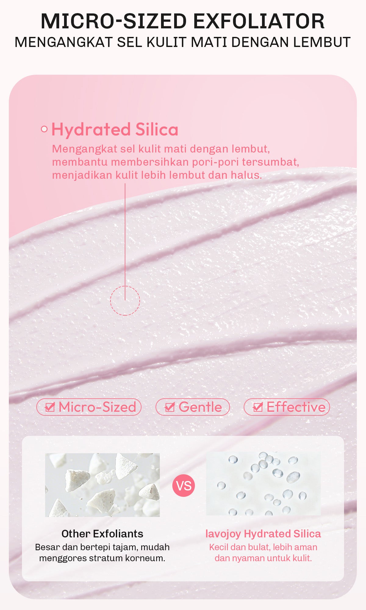 [NEW LAUNCH] Lavojoy Let It Glow Body Scrub DELICATE ROSE 180ML | Body Scrub Untuk Mencerahkan & Meratakan Warna Kulit Dengan 3% Niacinamide + Australian Super VC | Dual-Action Exfoliation Menghasilkan Kulit Yang Lebih Halus Dan Lembut