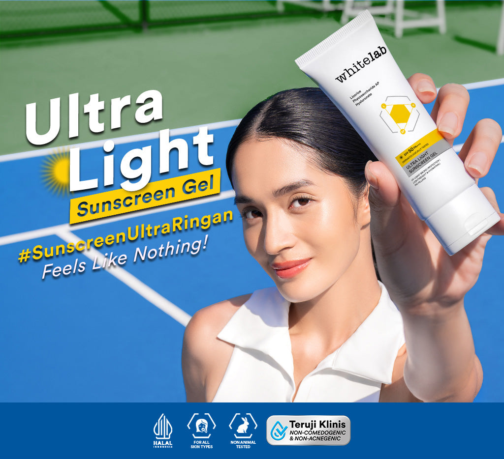 Whitelab Sunscreen Spray SPF 50 PA+++- Ultralight - Sunblock Ringan Anti Komedo Jerawat Pelindung Sinar Matahari UV A UV B Blue Light dengan Niacinamide, Tidak Lengket, Whitecast & Pilling [BPOM]