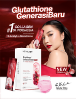[Best Bundling New Launch] NEWLAB Brightlogy GlutaColl-5500 - PRO| Collagen Glutathione Drink | 13X Efektif Kulit Cerah & Sehat | S-Acetyl-L-Glutathione|Efektif Memutihkan 13X |14 Sachet