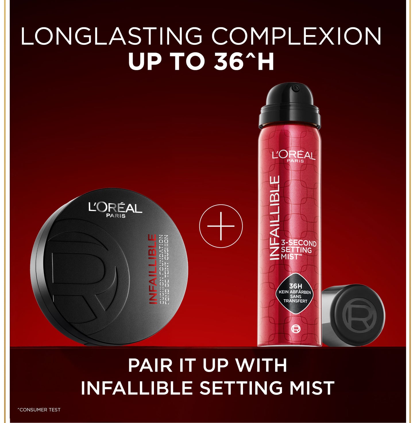 [BARU!] L'Oreal Paris Infaillible Cushion Foundation 24H - flawless coverage,  Cushion dengan hasil yang nyaman tersedia dalam 10 shades cocok untuk kulit indonesia.