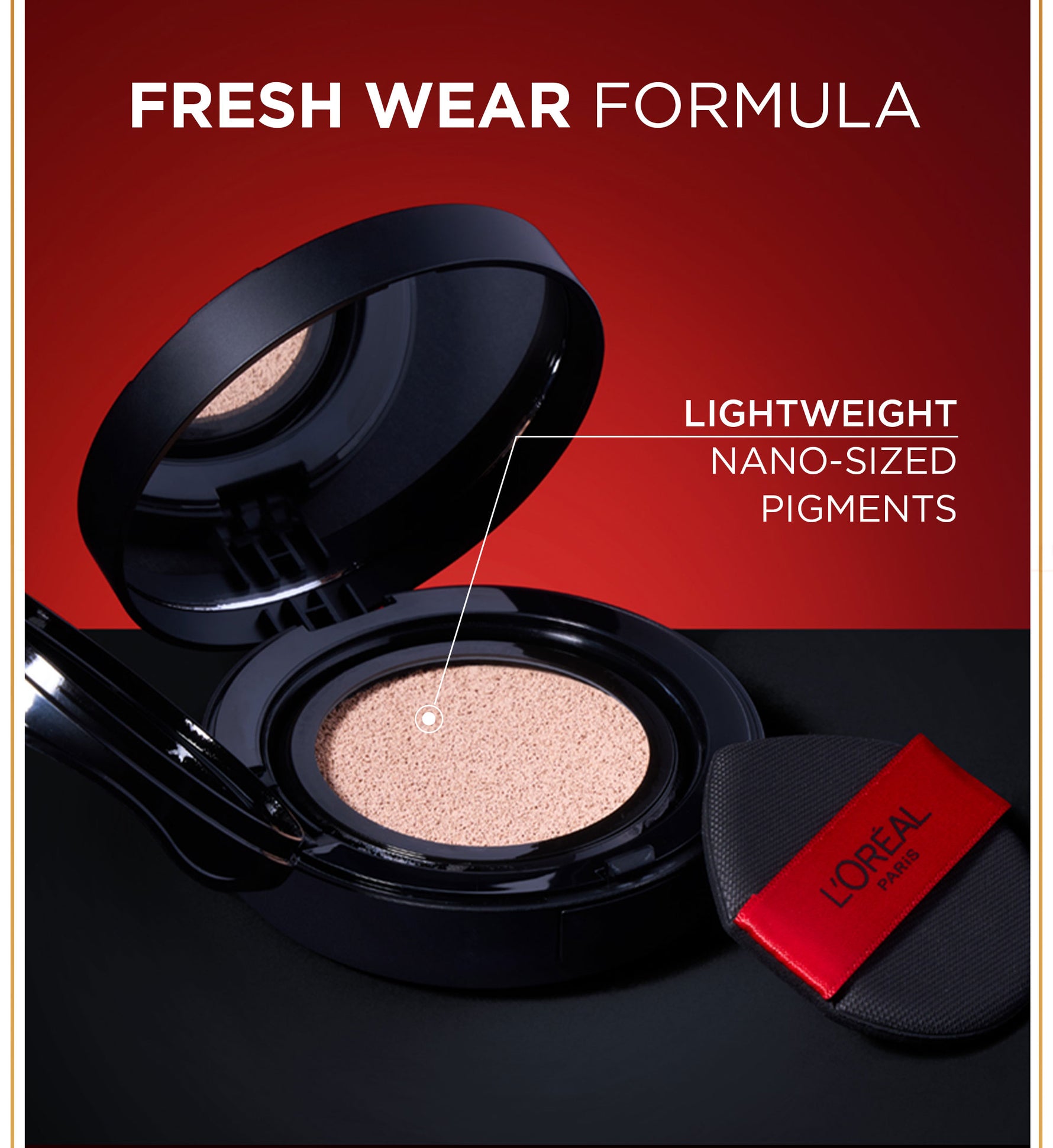 [BARU!] L'Oreal Paris Infaillible Cushion Foundation 24H - flawless coverage,  Cushion dengan hasil yang nyaman tersedia dalam 10 shades cocok untuk kulit indonesia.
