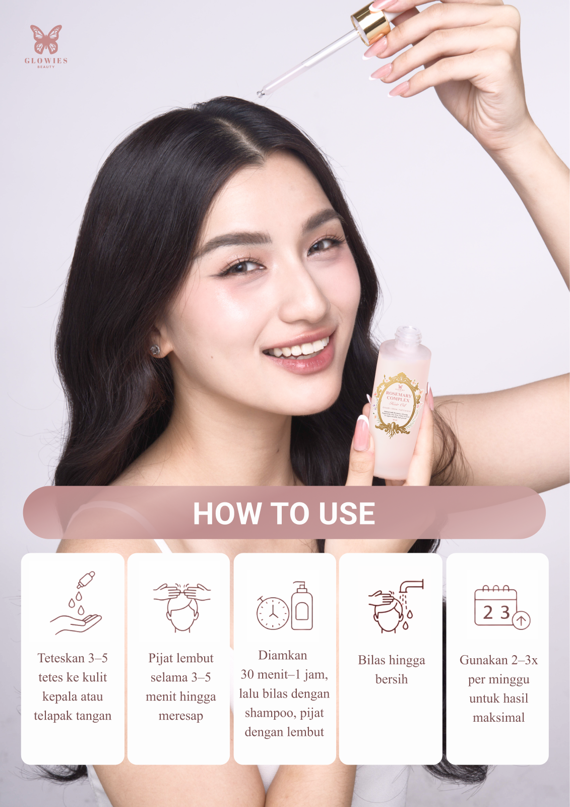 [NEW LAUNCH] Glowies Beauty Adore Package Get Dreamy Moisturizer + Rosemary Complex Hair Oil Membantu Merawat Rambut Menumbuhkan Rambut & Merawat Kulit Wajah Melembapkan Kulit Mengunci Kelembapan & Menjaga Barrier