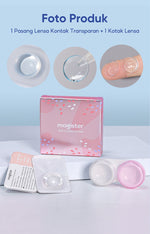 Magister Softlens with solutin Minus Clear lens  -1.00 s/d -10.00 lensa kontak 14.00mm 6 Monthly softlen  nyaman dan alami Solusi perawatan hadiah waktu terbatas