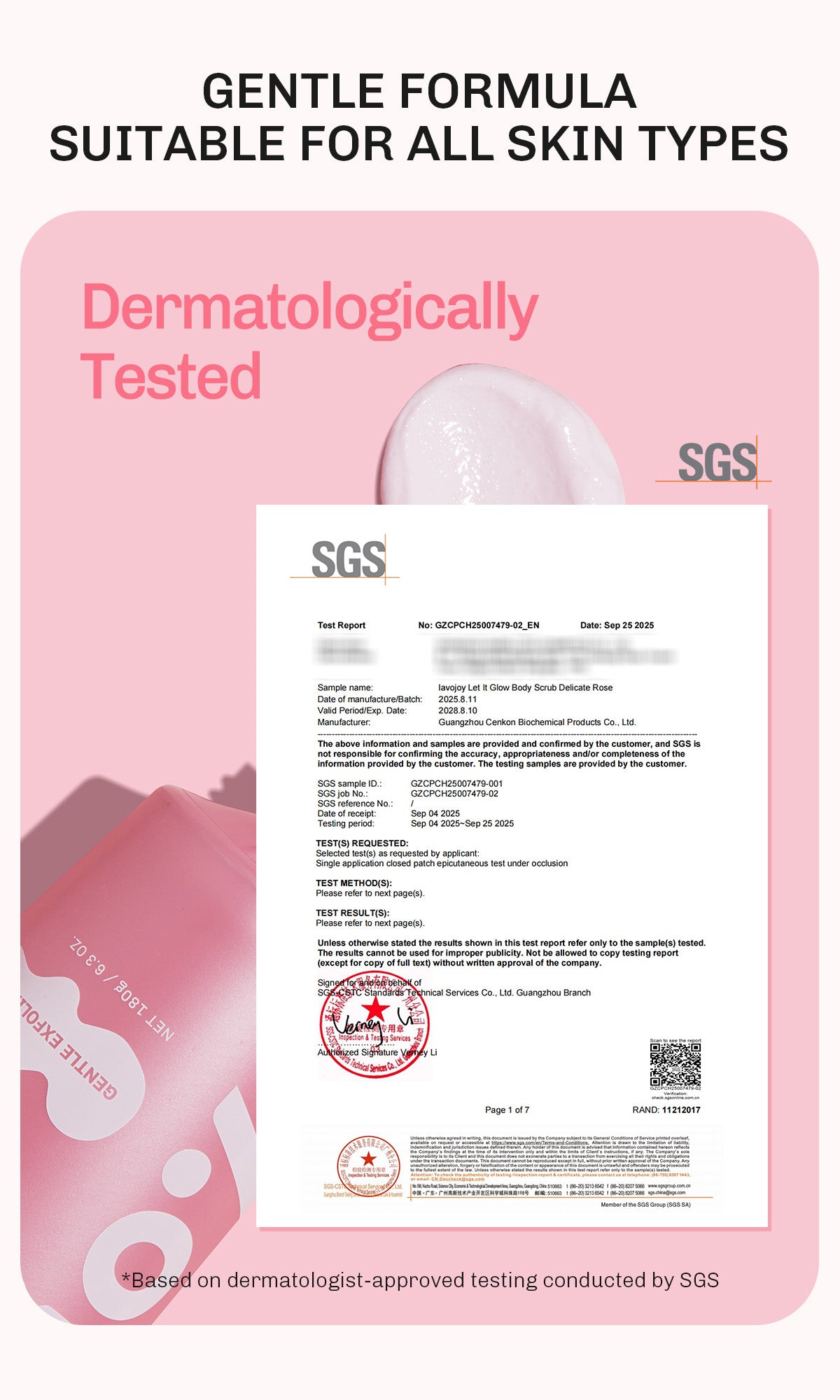 [NEW LAUNCH] Lavojoy Let It Glow Body Scrub DELICATE ROSE 180ML | Body Scrub Untuk Mencerahkan & Meratakan Warna Kulit Dengan 3% Niacinamide + Australian Super VC | Dual-Action Exfoliation Menghasilkan Kulit Yang Lebih Halus Dan Lembut