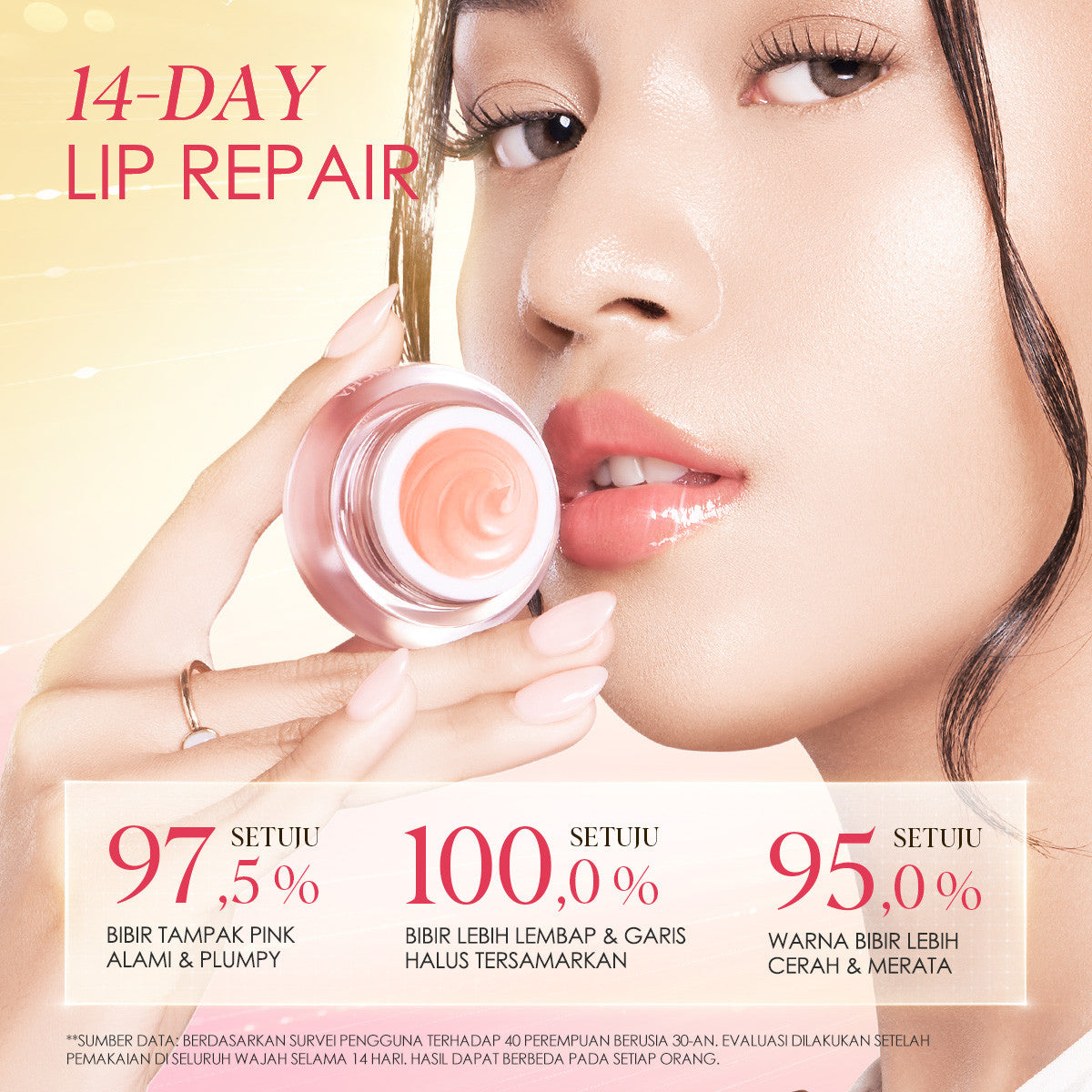 Glowsicha - Pink Plump Treatment Lip Serum Pelembab Bibir Serum Bibir Pink Berkilau alami Tahan Lama Melembabkan Pencerah Bibir Pink Merona Lembut