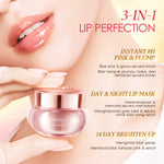 Glowsicha - Pink Plump Treatment Lip Serum Pelembab Bibir Serum Bibir Pink Berkilau alami Tahan Lama Melembabkan Pencerah Bibir Pink Merona Lembut
