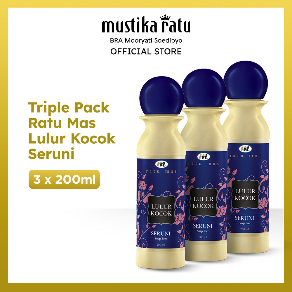 Mustika Ratu Triplepack Ratu Mas Lulur Kocok Seruni 200ml