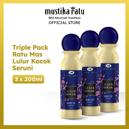 Mustika Ratu Triplepack Ratu Mas Lulur Kocok Seruni 200ml