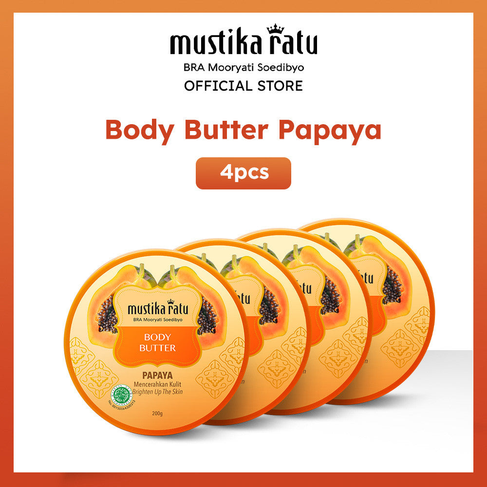 Mustika Ratu Bundle Body Butter Papaya - 4pcs