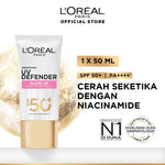 [NEW LAUNCH] L’Oreal Paris UV Defender Aquafusion Daily Water Gel Sunscreen SPF50+ PA++++, Sunscreen Seringan Air, 24 Jam Terhidrasi