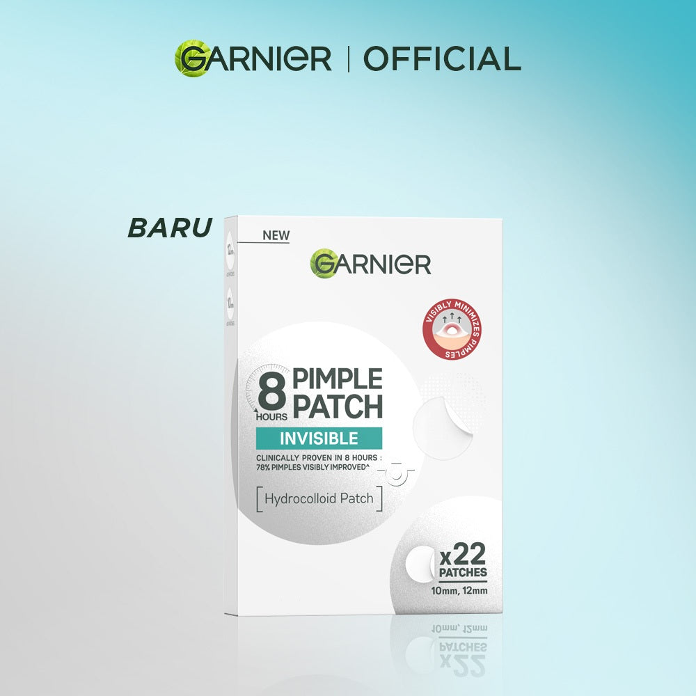 [EKSKLUSIF] Garnier Invisible Acne Patch Jerawat Transparan Isi 22 Pimple Patch Sticker jerawat kempes dalam 8 jam