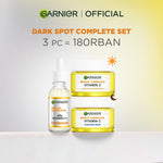 GARNIER Paket Skincare 1 Set Lengkap Vitamin C Brightening Daily Set Serum & Cream| Day Cream 50 ml + Night Cream 50 ml + Serum 30 ml tone up mencerahkan moisturizer pelembab