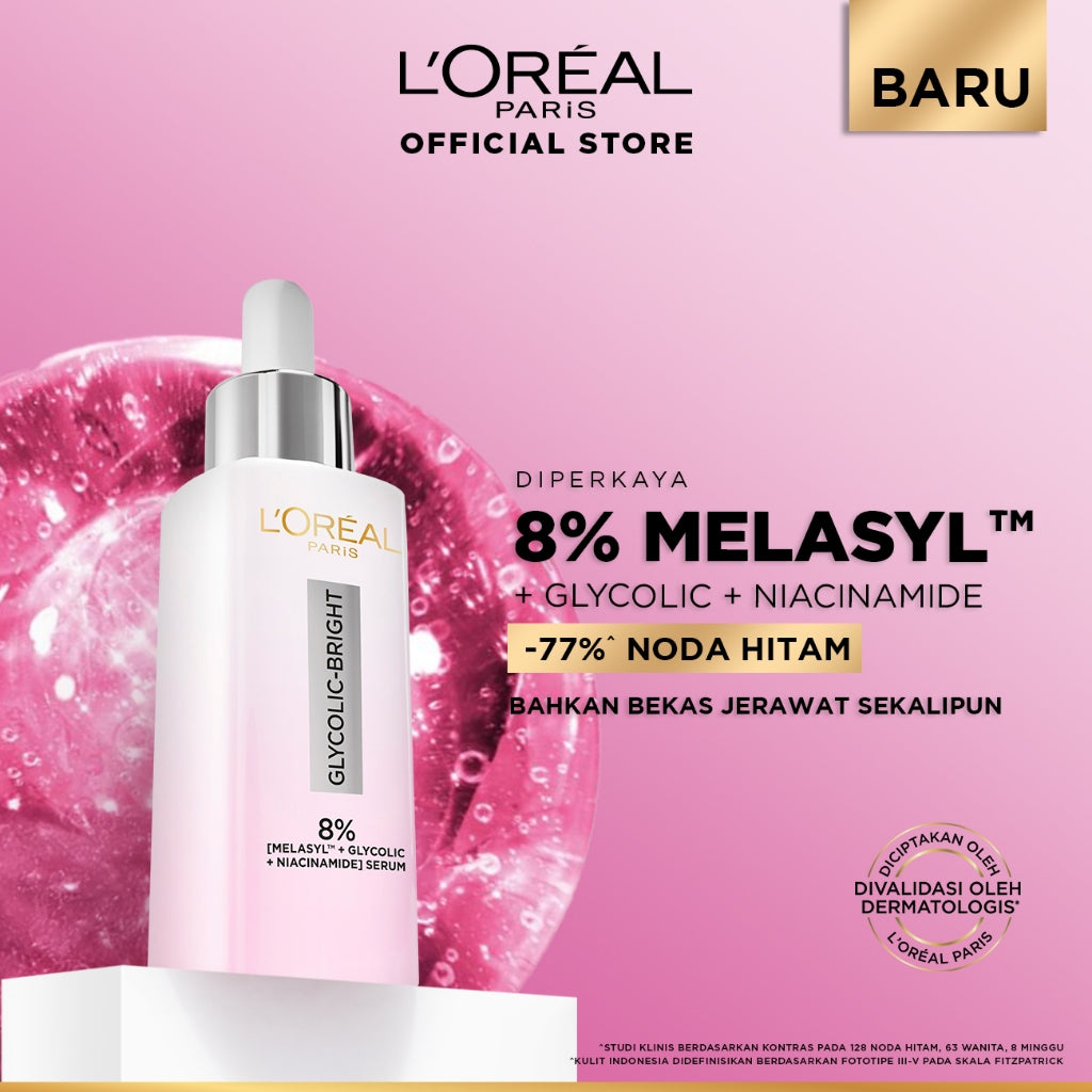 [BARU] Paket Skincare Glycolic Bright Exfoliant Peel, Moisturizer, Serum, Sunscreen, Cleanser, Full Kit Paket | Peeling Solution Hasil Seperti Peeling Profesional Di Rumah Menyamarkan Noda Hitam Bekas Jerawat Acne | Eksfoliasi Kulit Mati