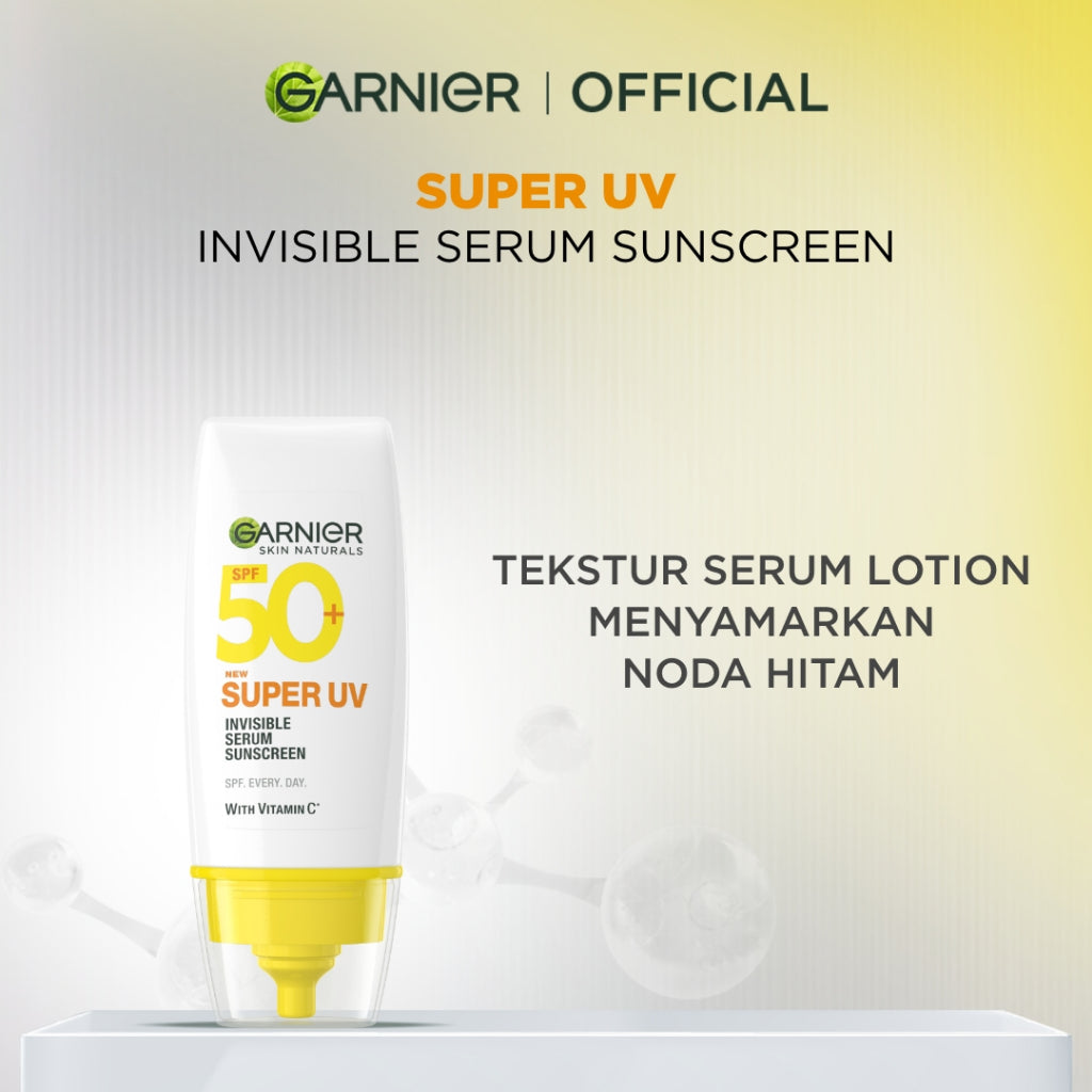 GARNIER Super UV Serum Sunscreen ALL VARIANT SPF 50+ PA++++ Vitamin C Skincare - 30ml Sunblock Mencerahkan Wajah sunscreen spf 50 pa ++++ Tabir Surya Sunscreen Spray