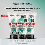 BARU Garnier Men Facial Wash Acno Fight Acne Calming Gentle Low PH Gel Cleanser 100ml Sabun Cuci Muka Pria Moisturizer Sunscreen Face Wash Facial Wash