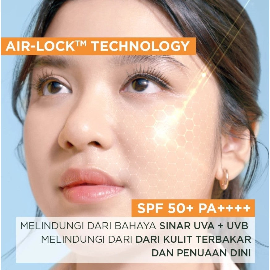 [PAKET HEMAT ISI 2] GARNIER Super UV Serum Sunscreen ALL VARIANT SPF 50+ PA++++ Vitamin C Skincare - 30ml Sunblock Mencerahkan Wajah Sunscreen SPF 50 PA ++++