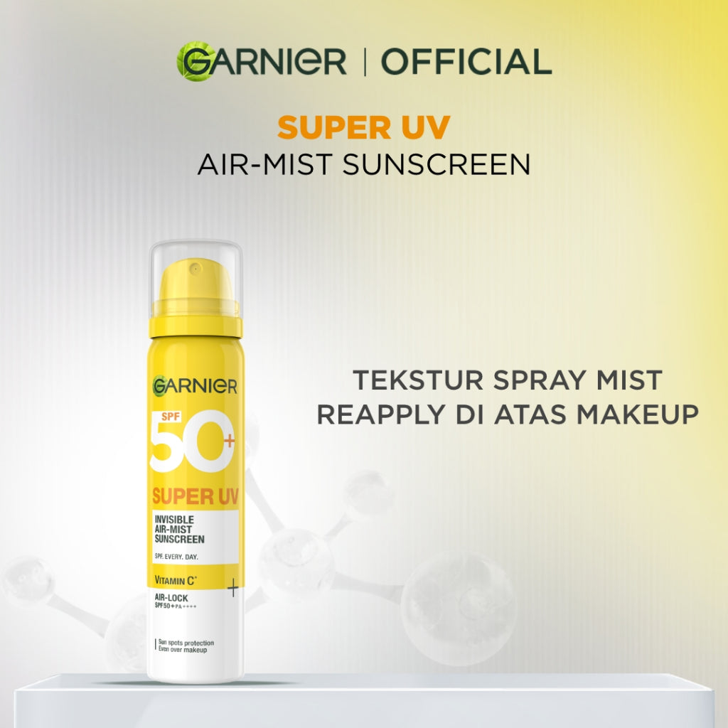 GARNIER Super UV Serum Sunscreen ALL VARIANT SPF 50+ PA++++ Vitamin C Skincare - 30ml Sunblock Mencerahkan Wajah sunscreen spf 50 pa ++++ Tabir Surya Sunscreen Spray