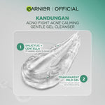 BARU Garnier Men Facial Wash Acno Fight Acne Calming Gentle Low PH Gel Cleanser 100ml Sabun Cuci Muka Pria Moisturizer Sunscreen Face Wash Facial Wash