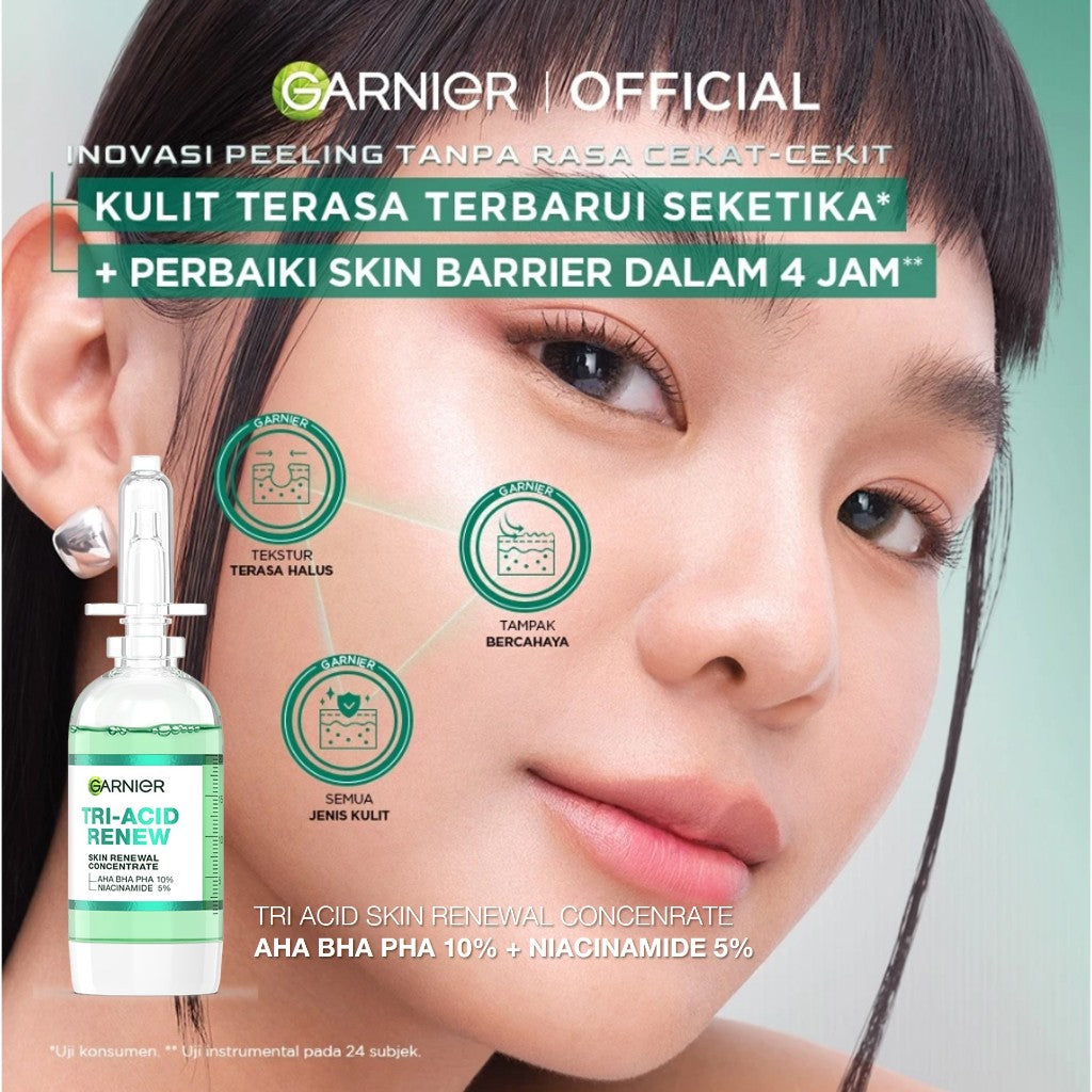 GARNIER Serum Skincare ALL VARIANT Serum Mencerahkan Wajah Vitamin C Ceramide Salycilic Acid Night Peeling Serum 15ml 30ml 50ml Cocok untuk semua jenis kulit Serum Pagi & Malam