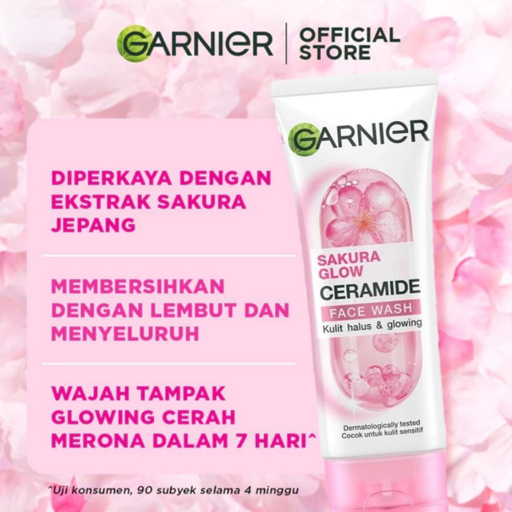 [PAKET HEMAT ISI 2] GARNIER Facial Wash ALL VARIANT 100ML Vitamin C Ceramide Ani Acne Skincare Pembersih Wajah sabun cuci muka sabun muka glowing dan memutihkan Bright Complete Sakura Glow