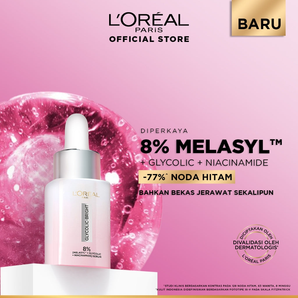 [BARU] Paket Skincare Glycolic Bright Exfoliant Peel, Moisturizer, Serum, Sunscreen, Cleanser, Full Kit Paket | Peeling Solution Hasil Seperti Peeling Profesional Di Rumah Menyamarkan Noda Hitam Bekas Jerawat Acne | Eksfoliasi Kulit Mati