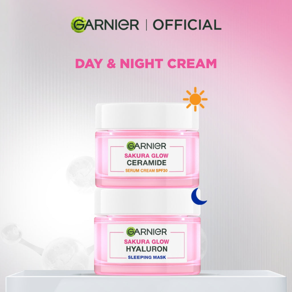 [PAKET HEMAT ISI 2] Garnier Perfect Simple Set Day Cream & Night Cream 50 ml Krim Siang & Krim Malam Mencerahkan Bundle Paket Skincare 1 set lengkap moisturizer tone up Untuk Kulit Cerah & Glowing pelembab wajah cream pemutih wajah glowing cepat
