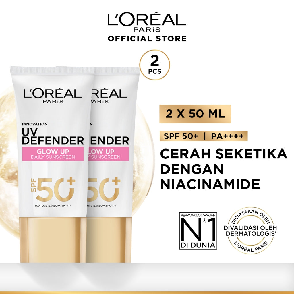 [NEW LAUNCH] L’Oreal Paris UV Defender Aquafusion Daily Water Gel Sunscreen SPF50+ PA++++, Sunscreen Seringan Air, 24 Jam Terhidrasi