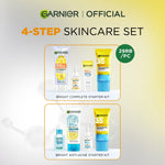 [Paket Skincare Pemula] Garnier Starter Kit Isi 4 Hanya 100 ribu Bright Complete Anti Acne | Untuk kulit berjerawat | Brightening | Removes Skin Blemishes