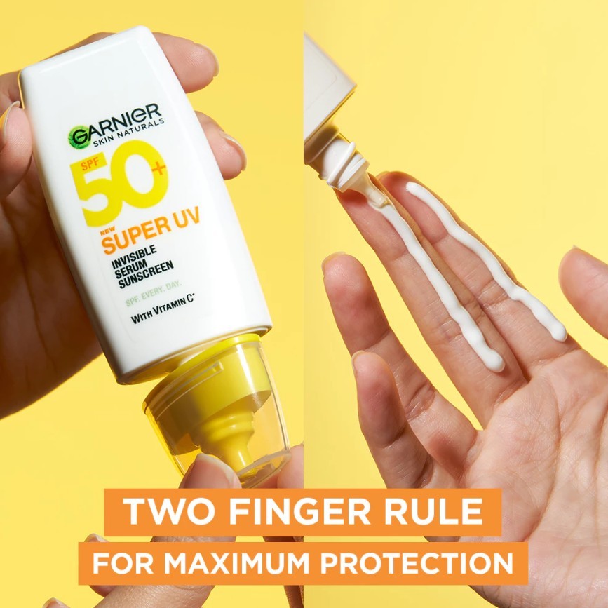 GARNIER Super UV Serum Sunscreen ALL VARIANT SPF 50+ PA++++ Vitamin C Skincare - 30ml Sunblock Mencerahkan Wajah sunscreen spf 50 pa ++++ Tabir Surya Sunscreen Spray