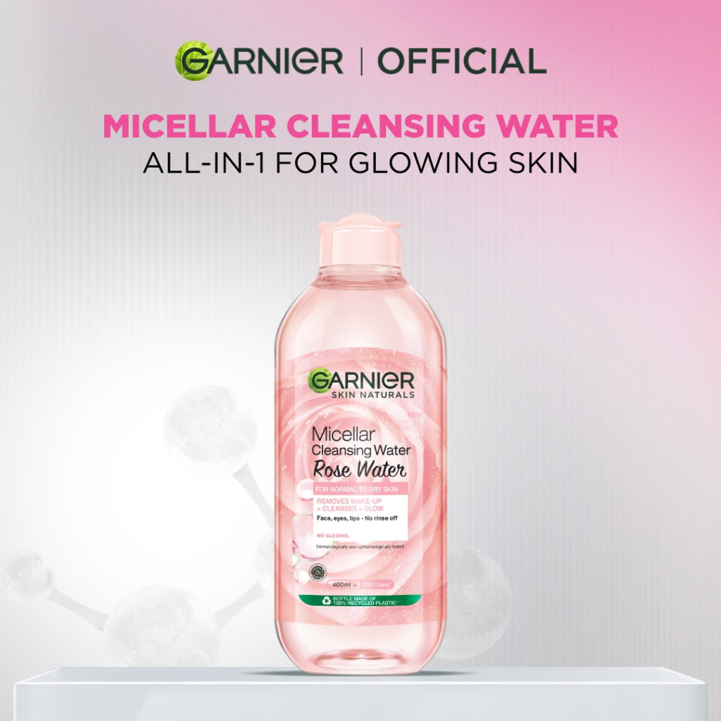 [PAKET HEMAT ISI 2] GARNIER Micellar Water 400ml ALL VARIANT Skincare Cleansing - Pembersih Wajah & Make up untuk Kulit Sensitif Micellar Cleansing Water Paket Skincare 1 set lengkap