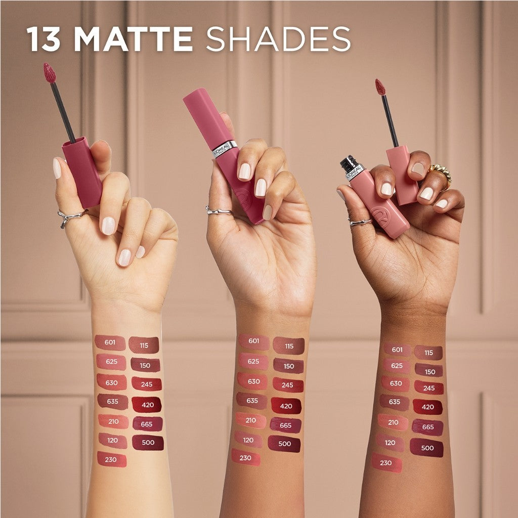 [PAKET HEMAT 2PCS] L’Oréal Paris Twinpack Infallible Matte Resistance Liquid Lipstick for 16H Long Lasting Matte Lips, Transfer Proof, Smudge Proof, Longwear Hydrating Comfort