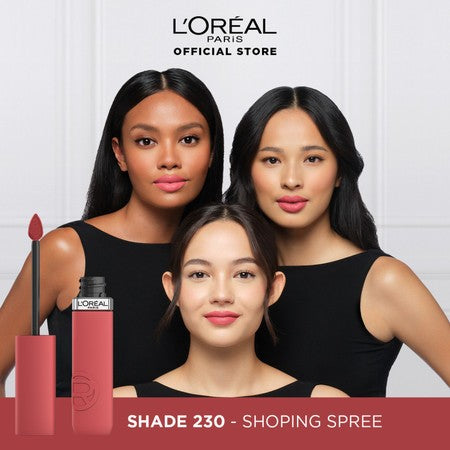 [PAKET HEMAT 2PCS] L’Oréal Paris Twinpack Infallible Matte Resistance Liquid Lipstick for 16H Long Lasting Matte Lips, Transfer Proof, Smudge Proof, Longwear Hydrating Comfort