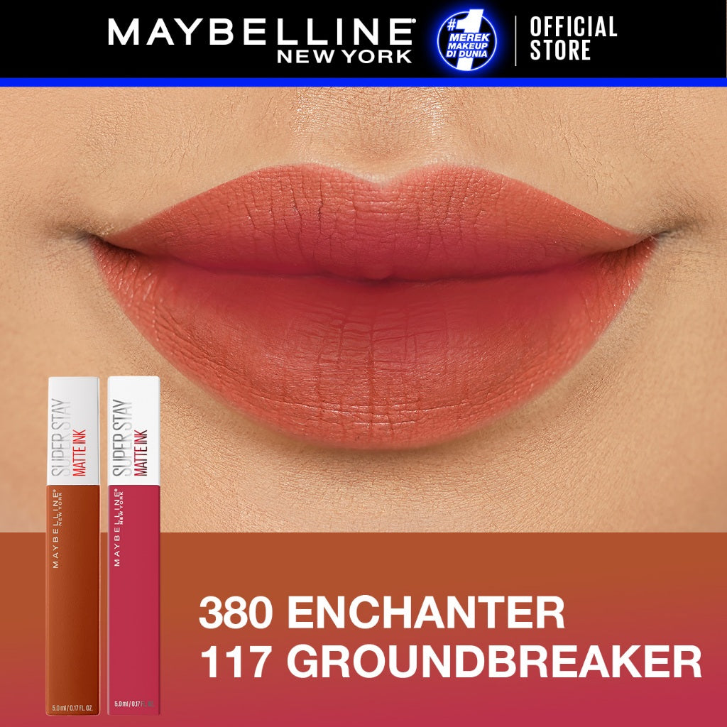 MAYBELLINE OFFICIAL Paket Hemat Superstay Matte Ink 2 pcs Ombre Set Lipstick - Long Lasting