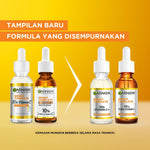 GARNIER Paket Skincare Isi 2 Vitamin C Day Serum & Night Serum 30 ml Tone Up Serum Mencerahkan Wajah | Paket Serum Pagi & Malam