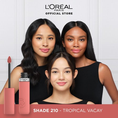 [PAKET HEMAT 2PCS] L’Oréal Paris Twinpack Infallible Matte Resistance Liquid Lipstick for 16H Long Lasting Matte Lips, Transfer Proof, Smudge Proof, Longwear Hydrating Comfort