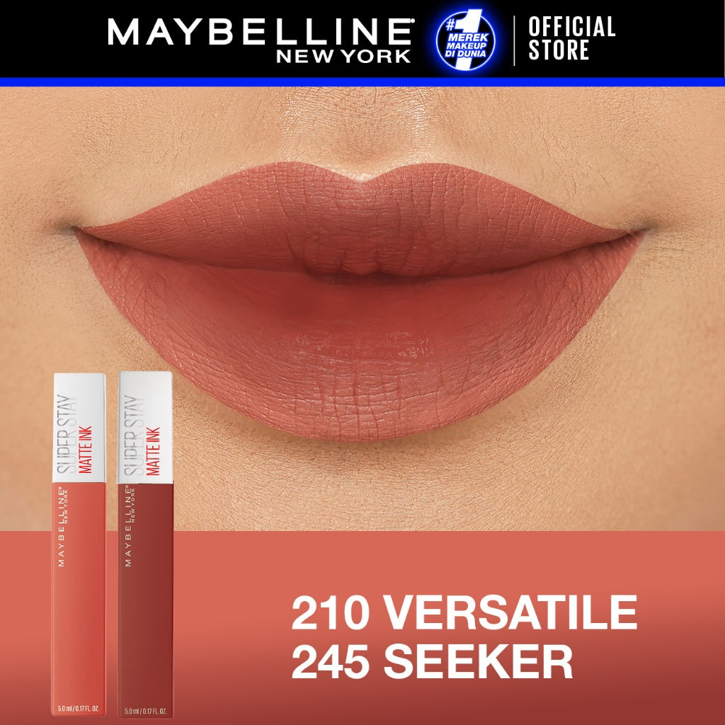 MAYBELLINE OFFICIAL Paket Hemat Superstay Matte Ink 2 pcs Ombre Set Lipstick - Long Lasting
