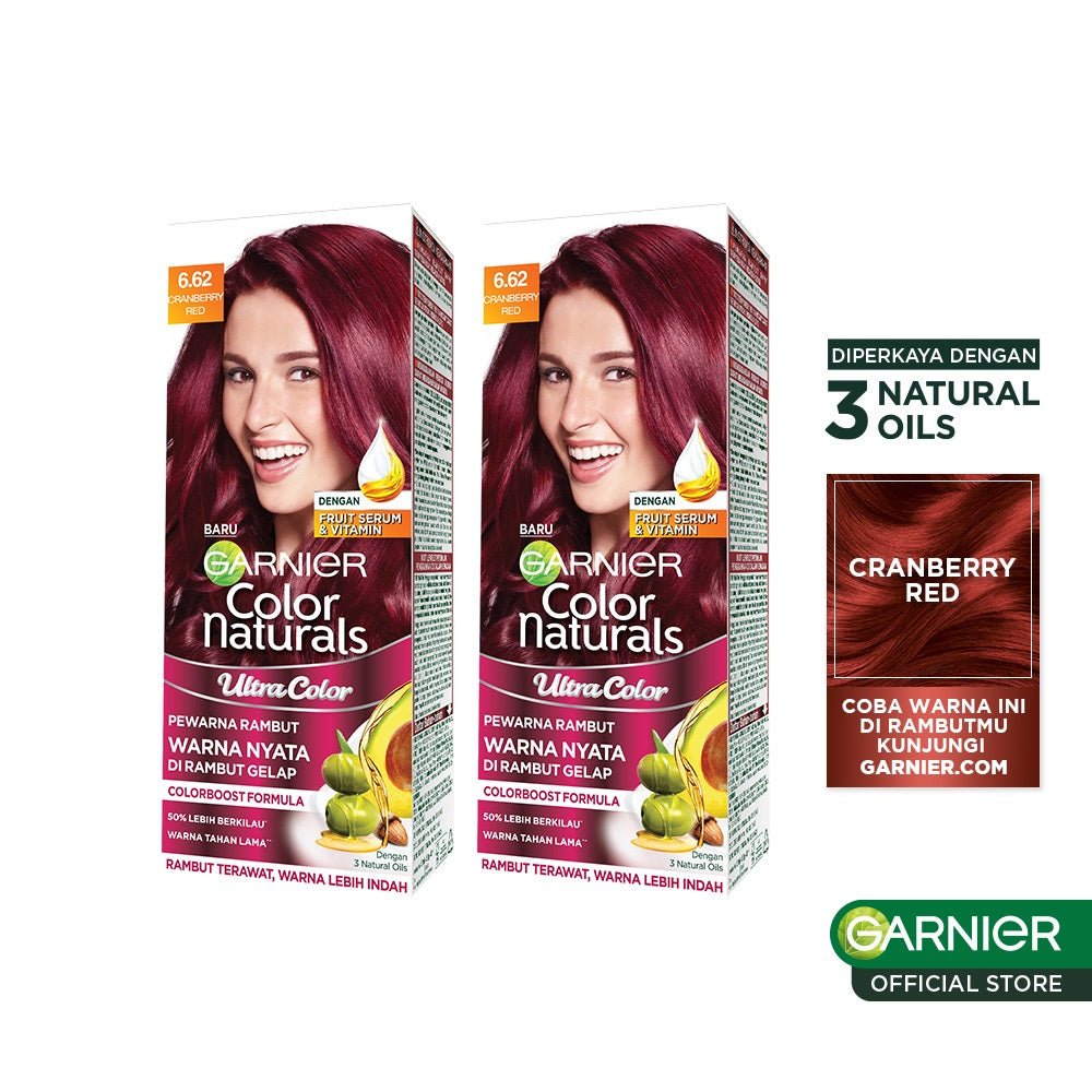 [PAKET HEMAT ISI 2] GARNIER Color Naturals Ultra Color Big Kit 105ml x2 - Cat Rambut Pewarna Rambut Permanent