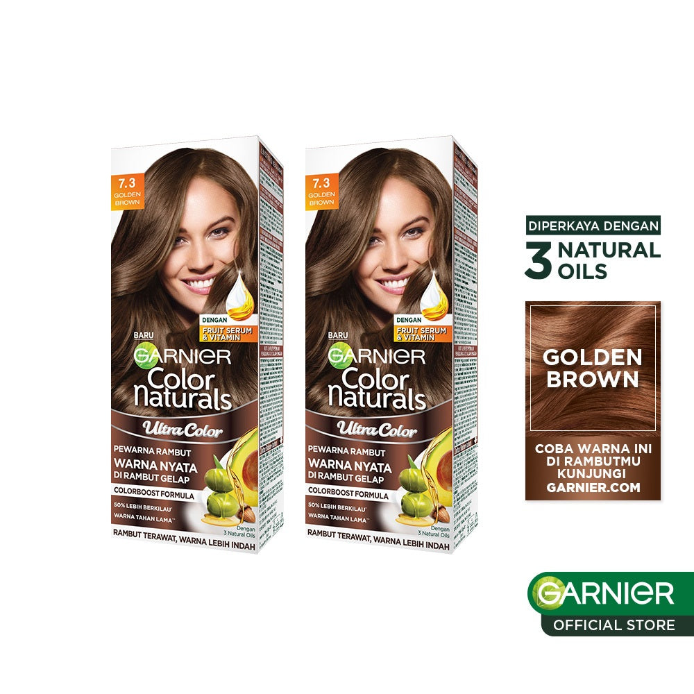[PAKET HEMAT ISI 2] GARNIER Color Naturals Ultra Color Big Kit 105ml x2 - Cat Rambut Pewarna Rambut Permanent