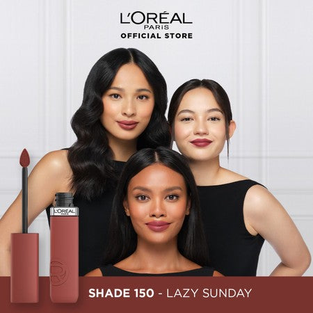 [PAKET HEMAT 2PCS] L’Oréal Paris Twinpack Infallible Matte Resistance Liquid Lipstick for 16H Long Lasting Matte Lips, Transfer Proof, Smudge Proof, Longwear Hydrating Comfort