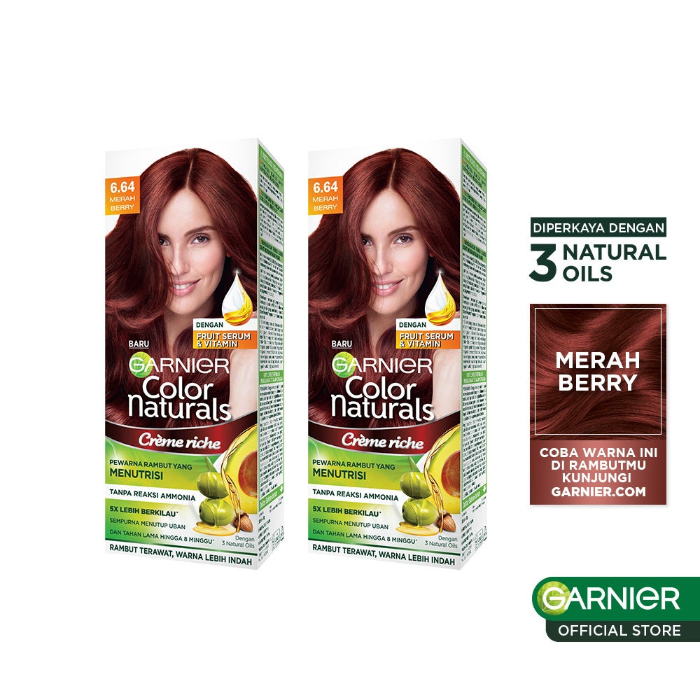 [PAKET HEMAT ISI 2] GARNIER Color Naturals Ultra Color Big Kit 105ml x2 - Cat Rambut Pewarna Rambut Permanent