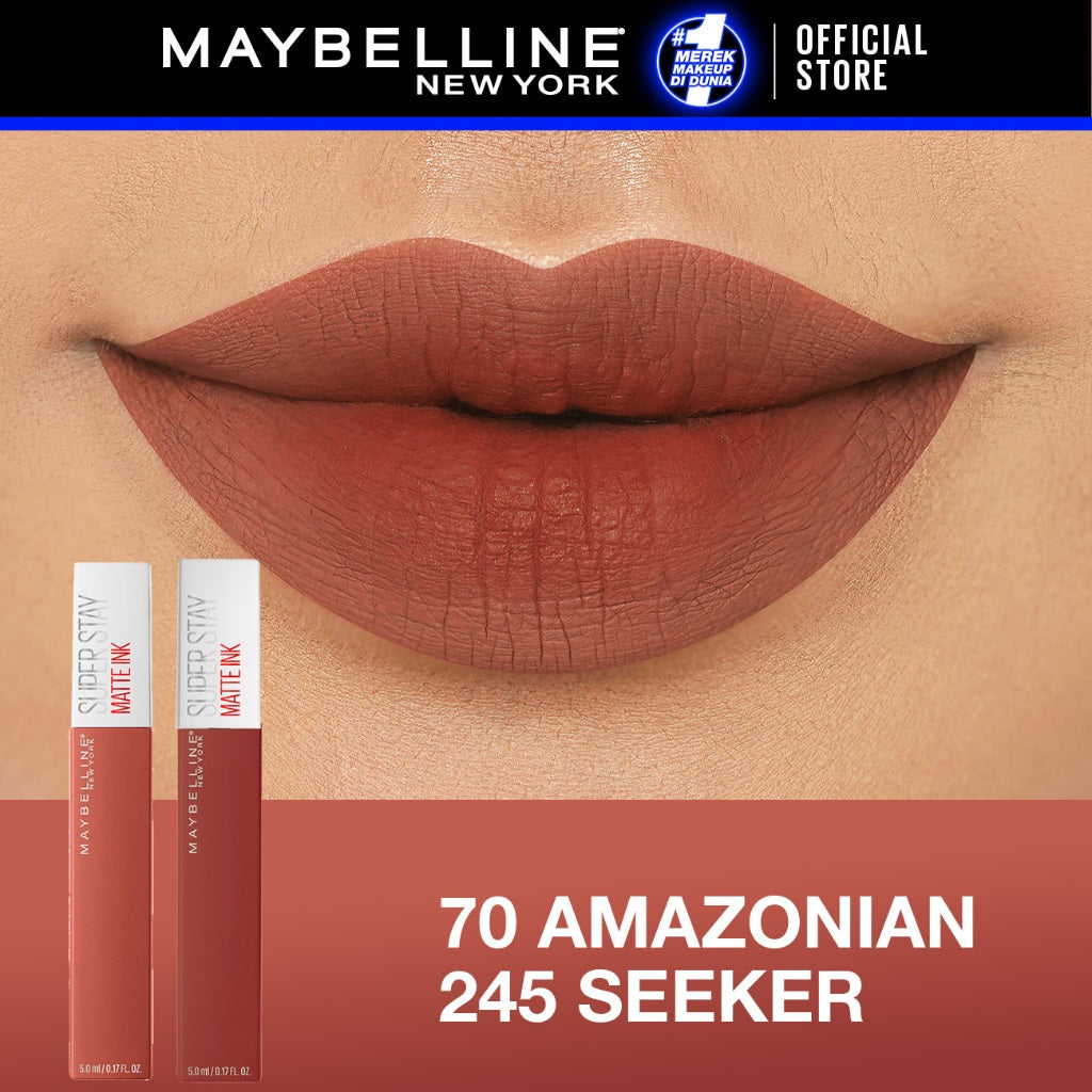 MAYBELLINE OFFICIAL Paket Hemat Superstay Matte Ink 2 pcs Ombre Set Lipstick - Long Lasting