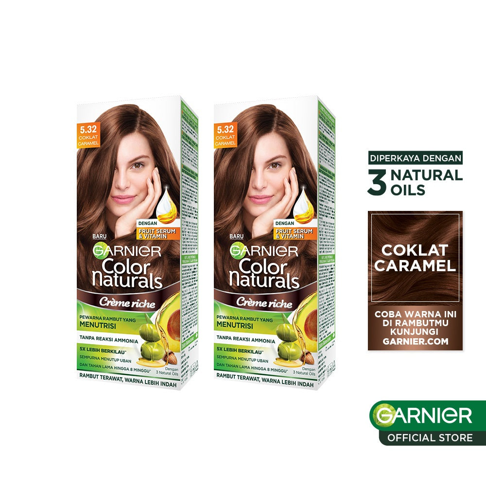 [PAKET HEMAT ISI 2] GARNIER Color Naturals Ultra Color Big Kit 105ml x2 - Cat Rambut Pewarna Rambut Permanent