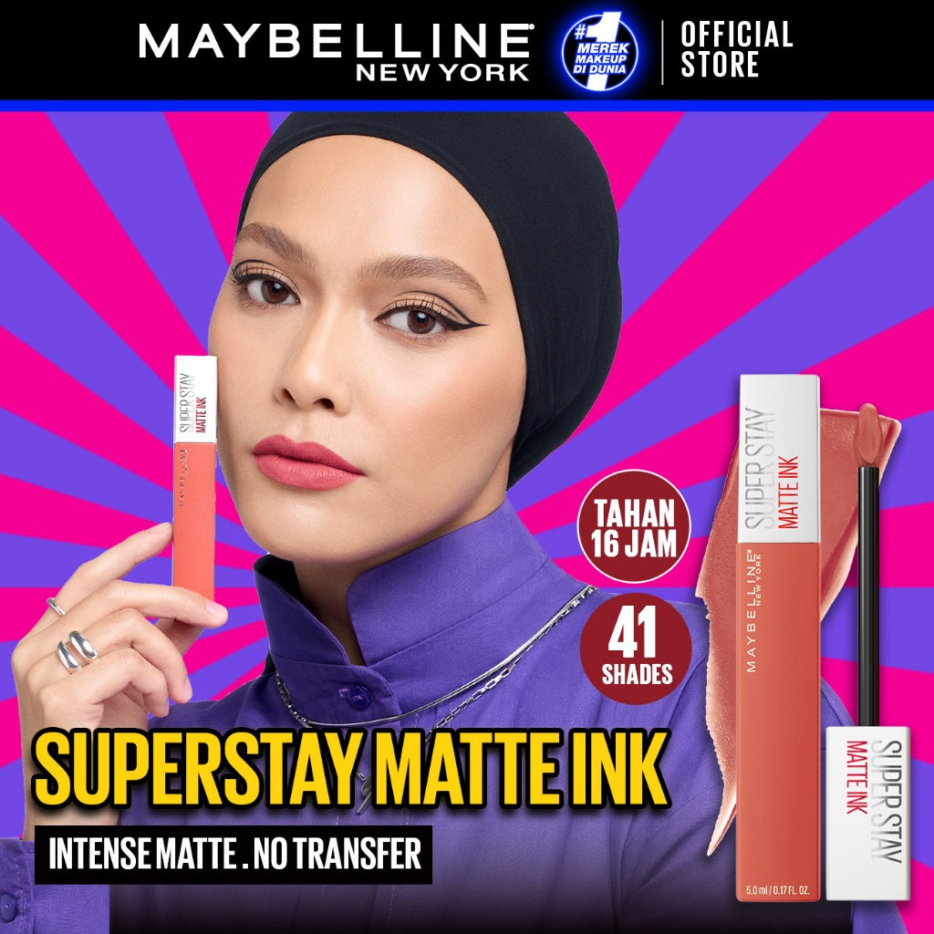 MAYBELLINE OFFICIAL Superstay Lip Bundle Superstay Matte Ink + Superstay Vinyl Ink + Superstay Teddy Tint | Liquid Long Lasting Waterproof Matte Lipstick Lipcream Make Up Transferproof