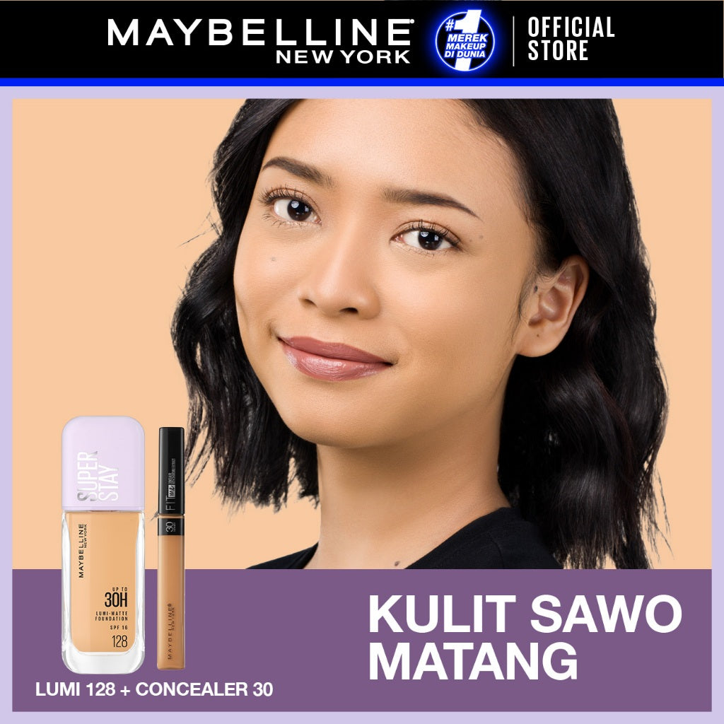 MAYBELLINE OFFICIAL Radiant Matte Duo : Superstay Lumi Matte Foundation + Fit Me Concealer