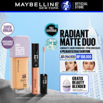 MAYBELLINE OFFICIAL Radiant Matte Duo : Superstay Lumi Matte Foundation + Fit Me Concealer