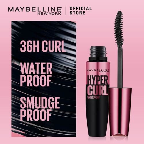 MAYBELLINE OFFICIAL Paket Makeup Anti Transfer Hypercurl Waterproof Mascara + Superstay Matte Ink | Paket Maskara Lipstick