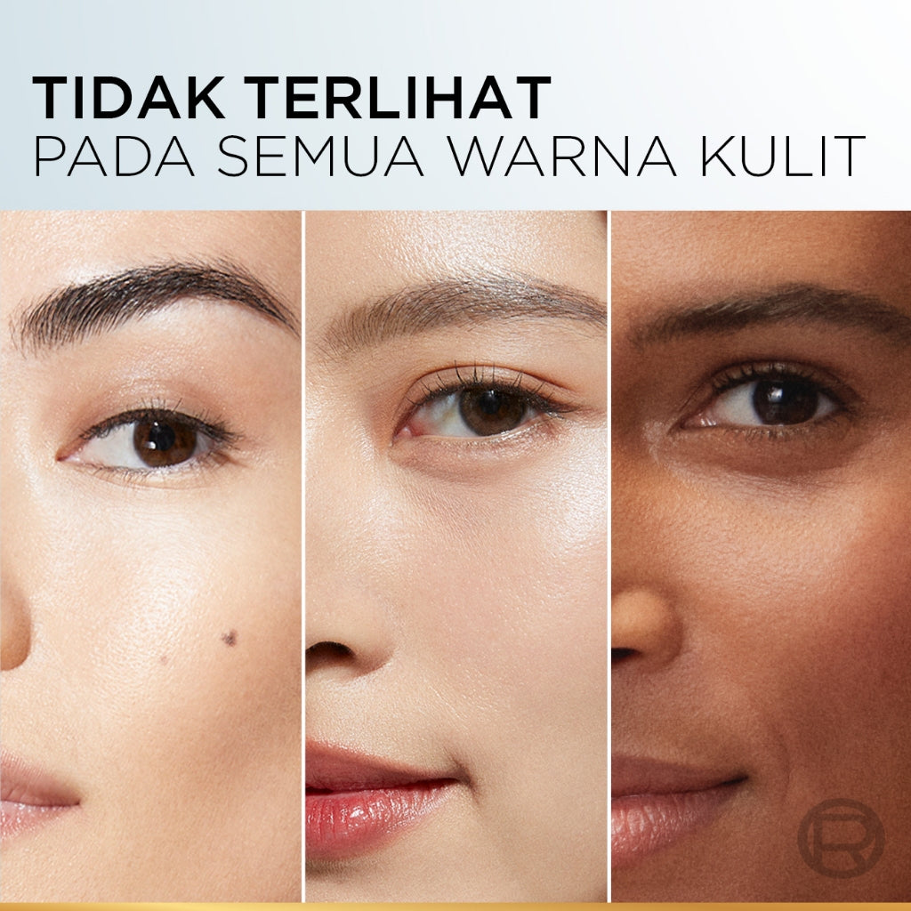 L'Oreal Paris UV Defender Serum Protector Sunscreen Glow Up SPF50+/PA++++ x2Pcs-Sunblock Loreal 50mlx2 Kulis kusam, garis halus, kulit kering, noda hitam, perlindungan sinar UV, UVA & UVB  sunscreen, tabir surya, sunblock, spf, sun screen, anti aging